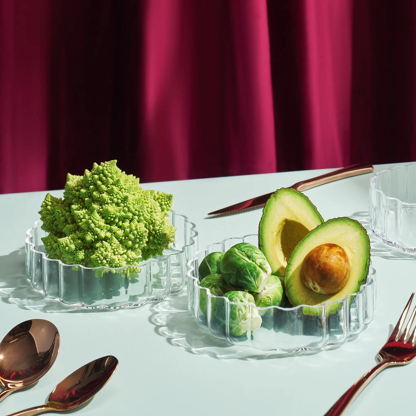 Flower Plate Glassware, Set of 2 from PriceLows™