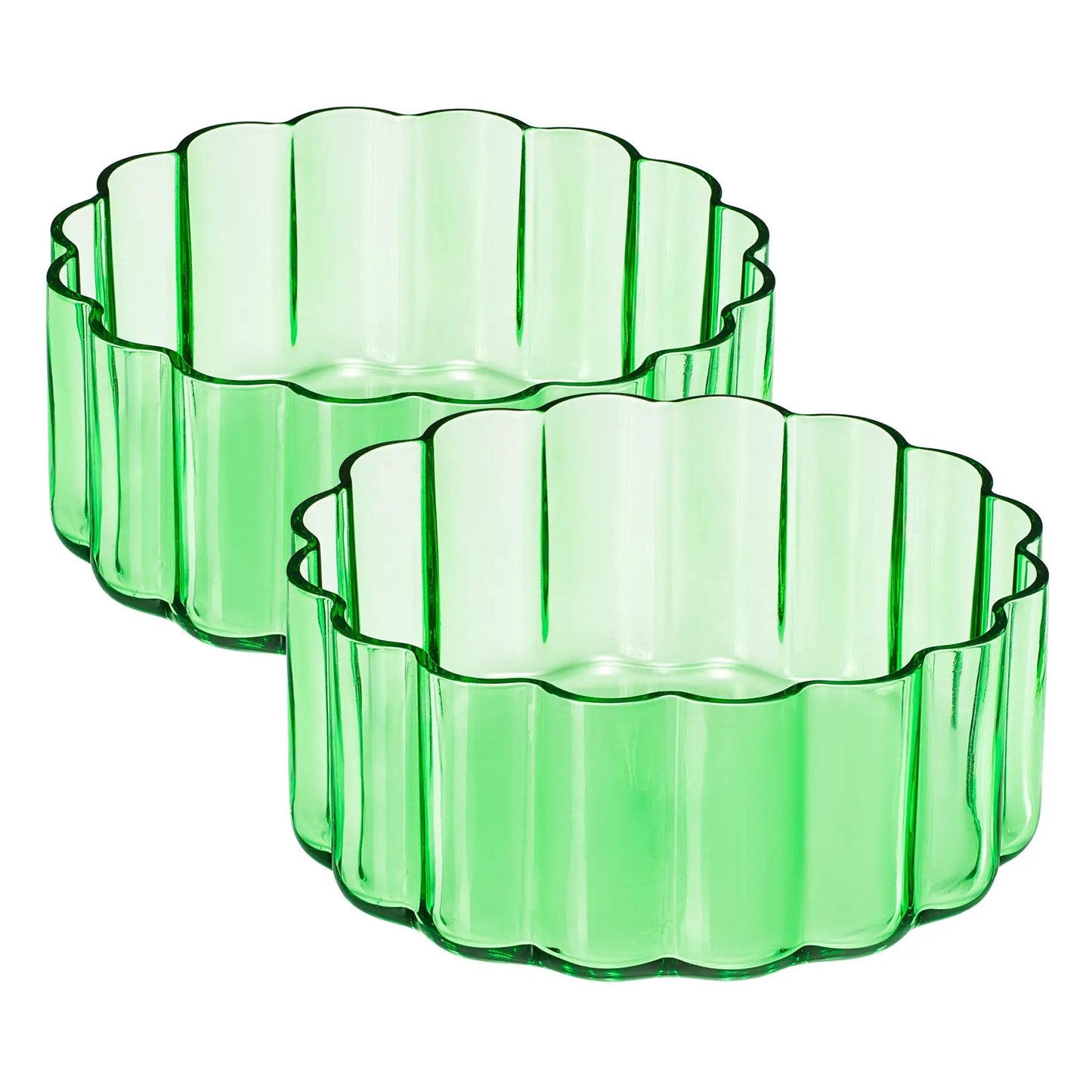Flower Bowl Glassware, Set of 2 from PriceLows™