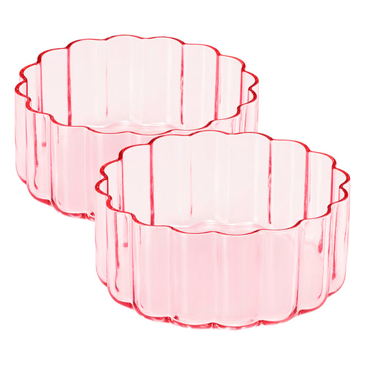 Flower Bowl Glassware, Set of 2 from PriceLows™