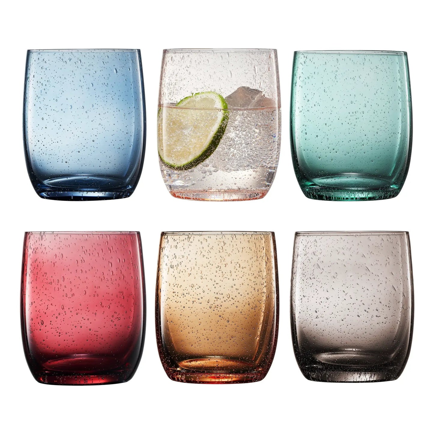 Tonal Recycled Mexican Lowball Tumbler Glassware, Set of 6 from PriceLows™