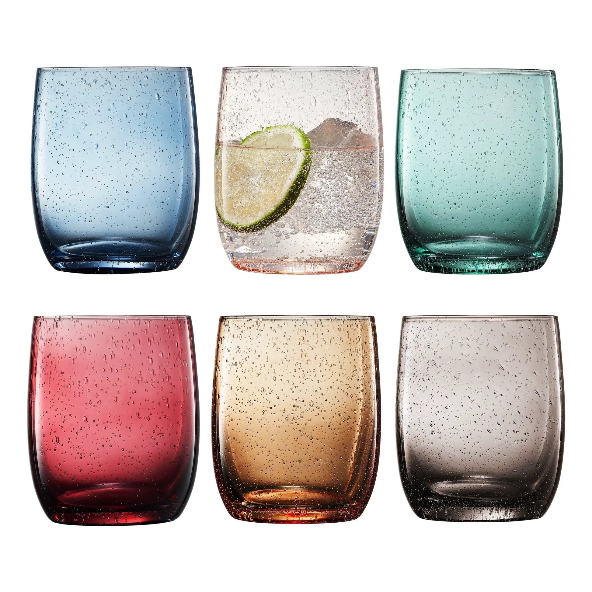 Tonal Recycled Mexican Lowball Tumbler Glassware, Set of 6 from PriceLows™