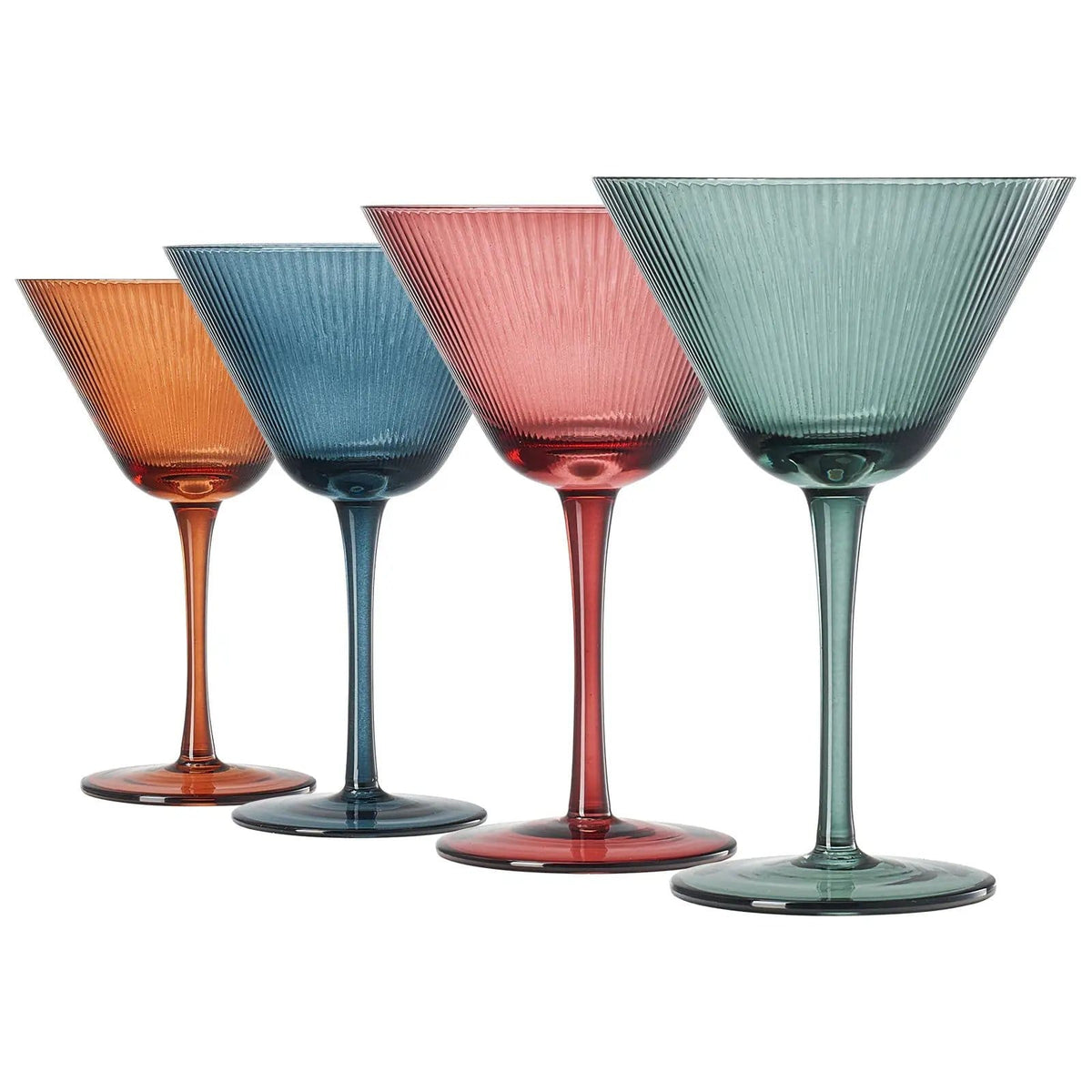 Tonal Martini Cocktail Glassware | 9.8 oz | Set of 4 | Entertaining