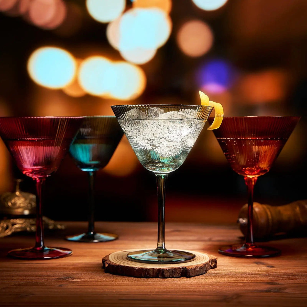 Tonal Martini Cocktail Glassware | 9.8 oz | Set of 4 | Entertaining