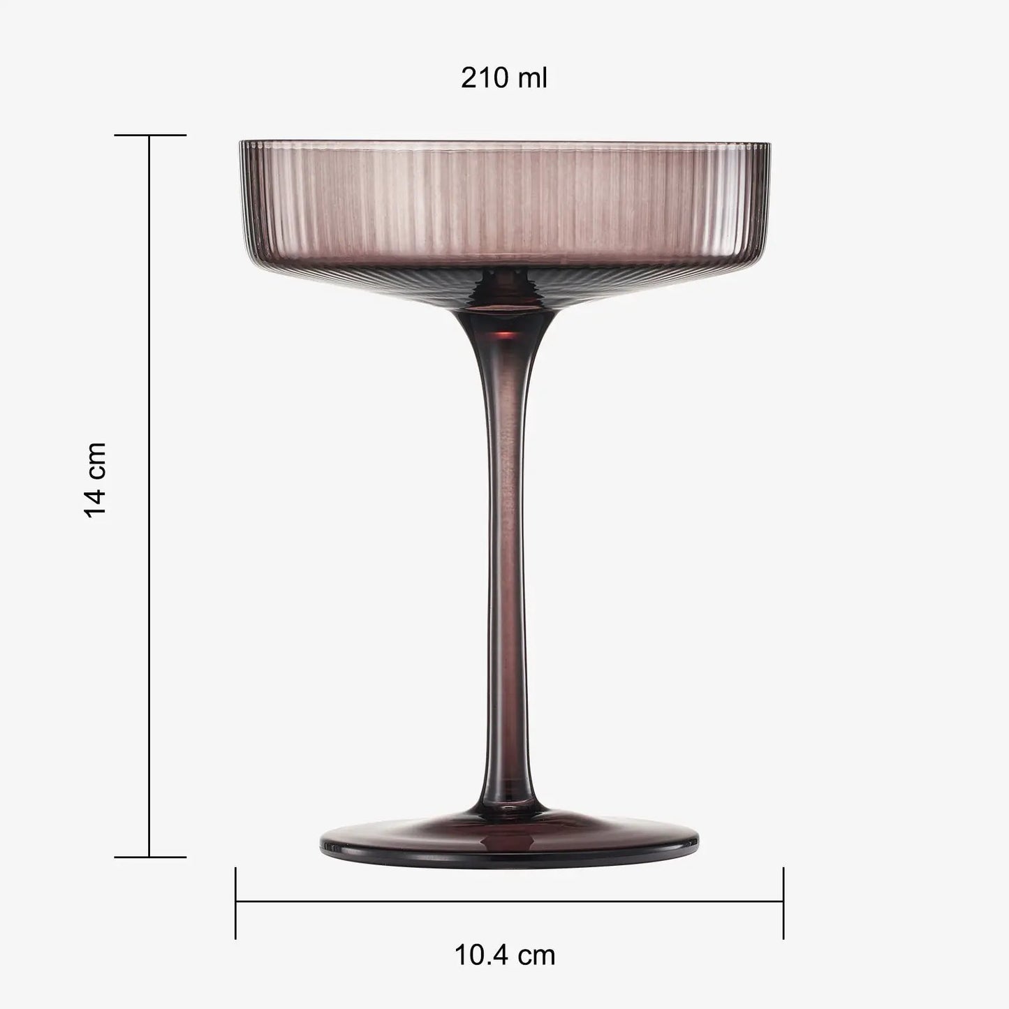 Venus Champagne Coupe Cocktail Glassware, Set of 6 from PriceLows™