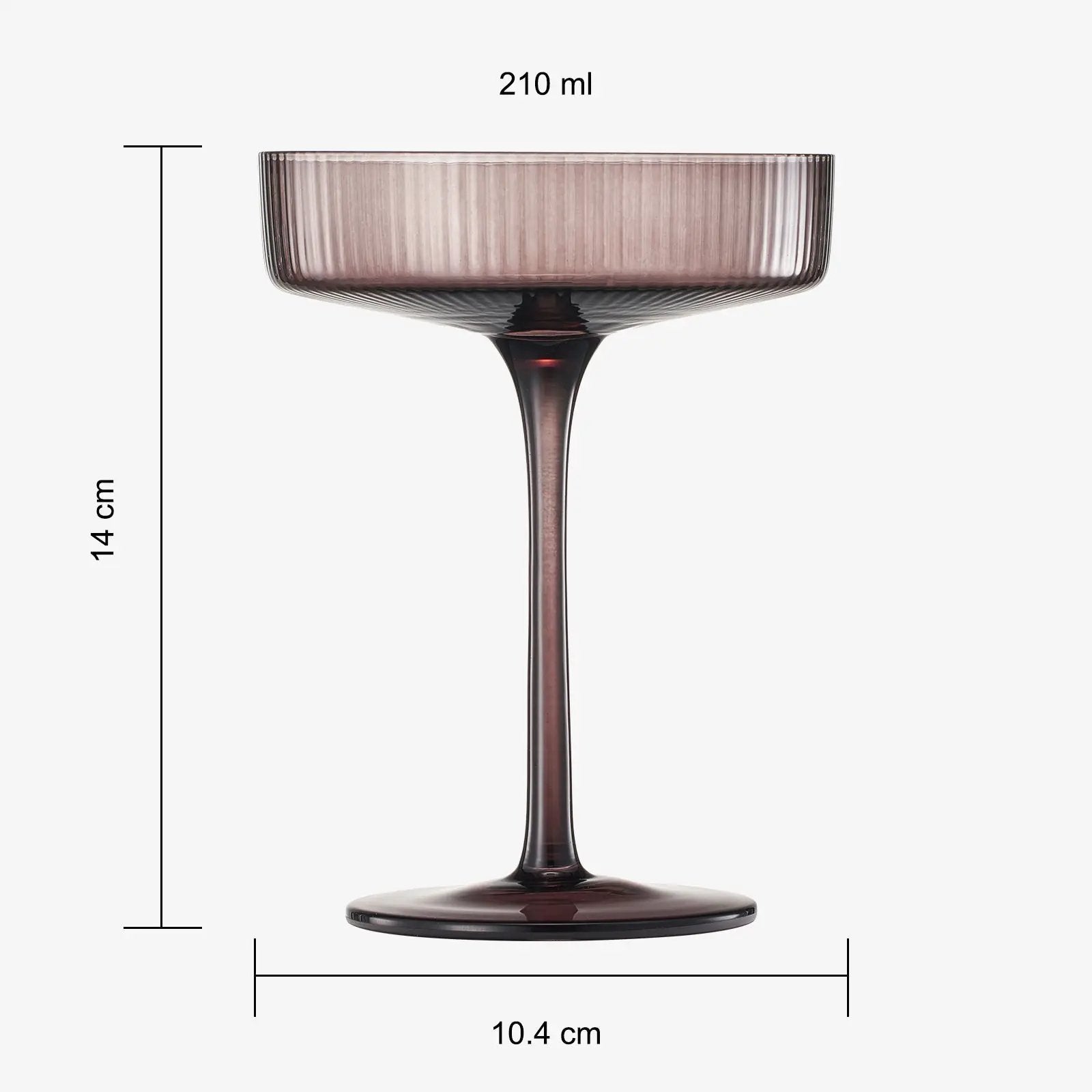 Venus Champagne Coupe Cocktail Glassware, Set of 6 from PriceLows™