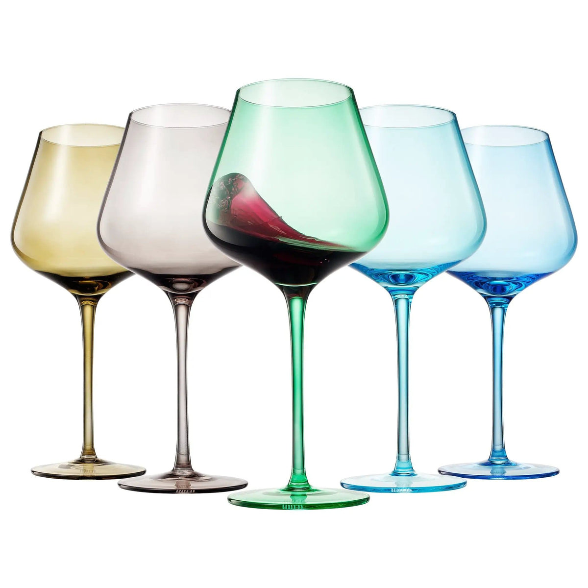Stagioni Stemmed Wine Glassware, Rocky Mountains | 20 oz | Set of 5 | Entertaining