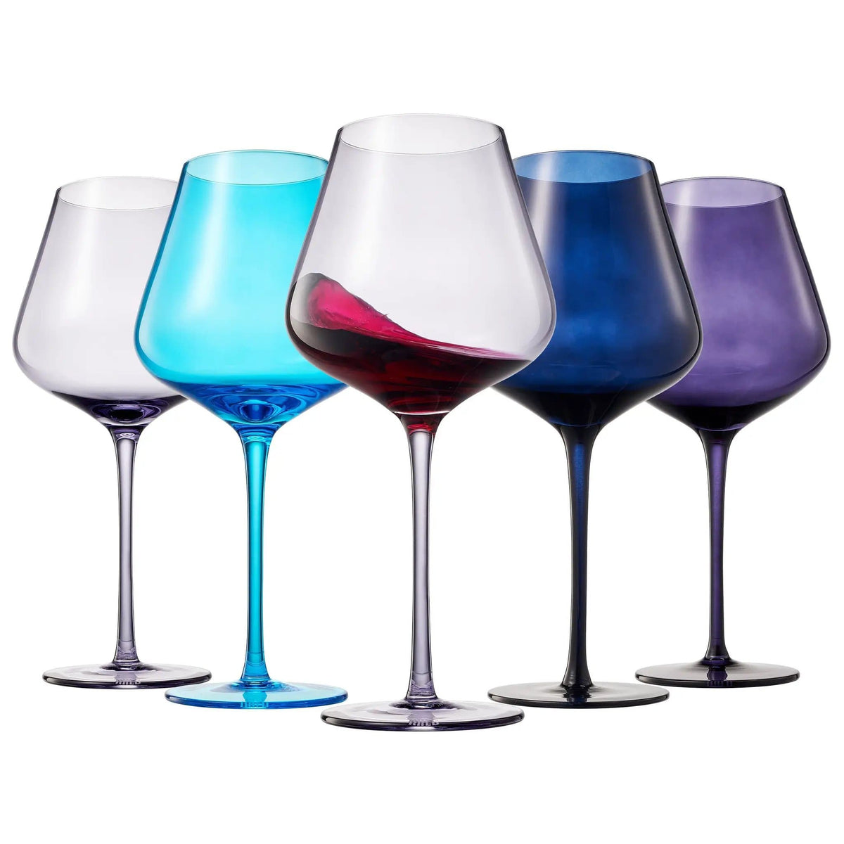 Stagioni Stemmed Wine Glassware, Santorini | 20 oz | Set of 5 | Entertaining