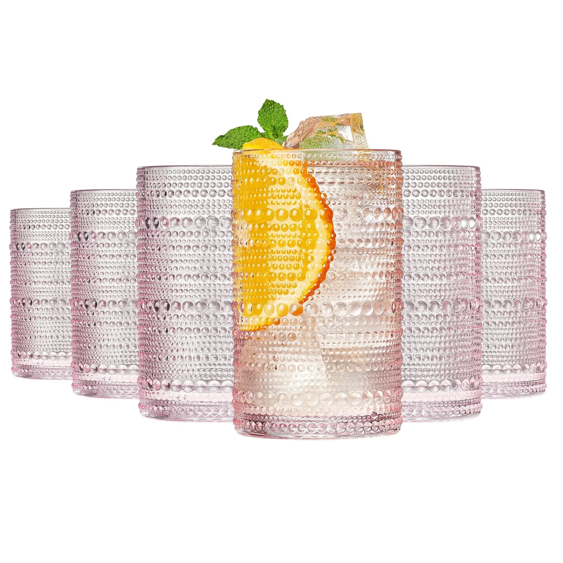 Monet Hobnail Highball Glassware, Set of 6 from PriceLows™