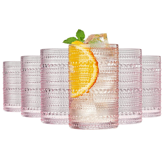 Monet Hobnail Highball Glassware, Set of 6 from PriceLows™