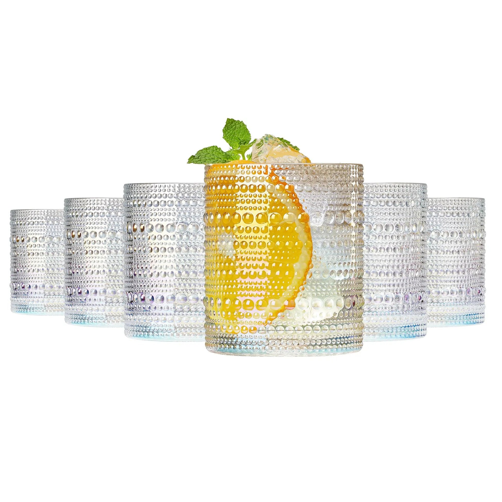 Classica Hobnail Lowball Glassware, Set of 6 from PriceLows™