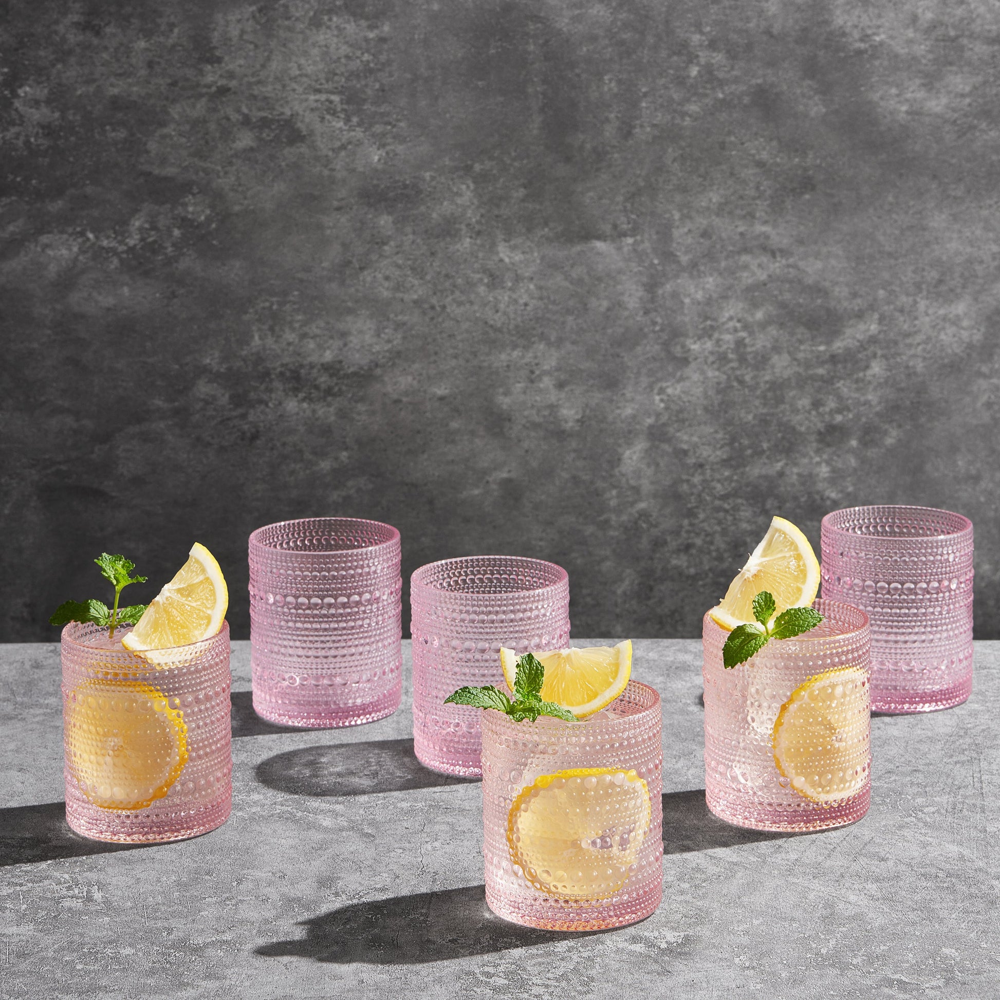 Monet Hobnail Lowball Glassware, Set of 6 from PriceLows™