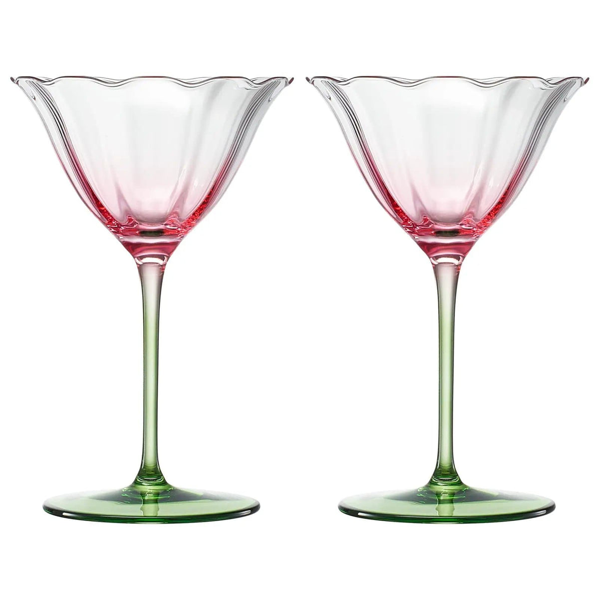Fiore Champagne Coupe Cocktail Glassware | 6 oz | Set of 2 | Entertaining
