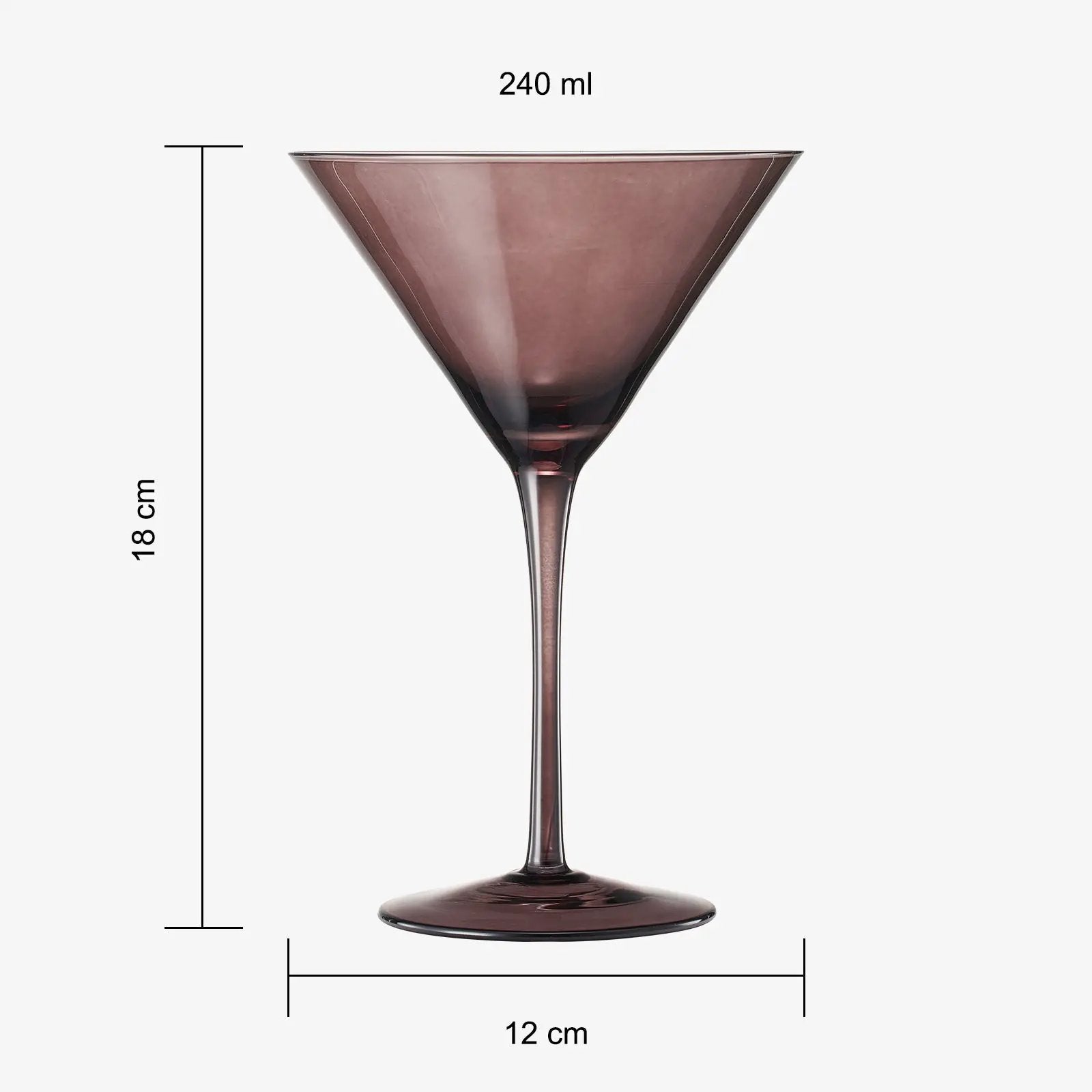 Venus Martini Cocktail Glassware, Set of 6 from PriceLows™