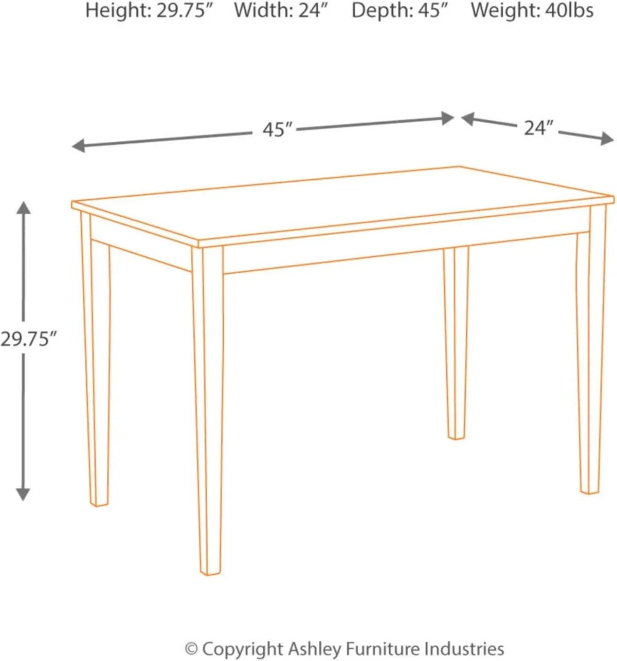 Kimonte Black Dining Room Table Rectangular Contemporary from PriceLows™