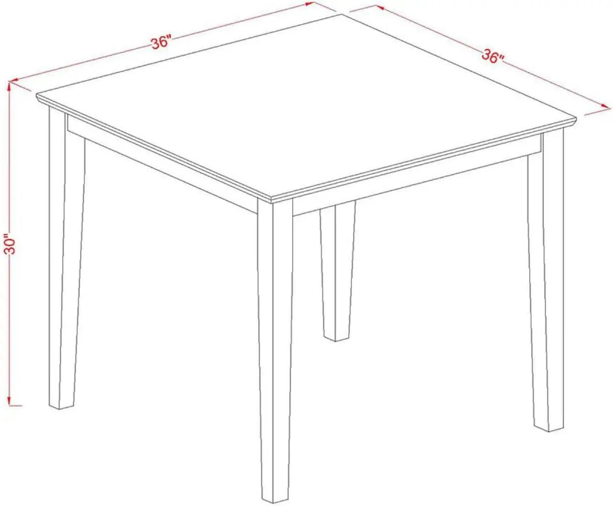 OXAN5OAKCProductLine Oak Kitchen Table Set For4 LinenChairs from PriceLows™