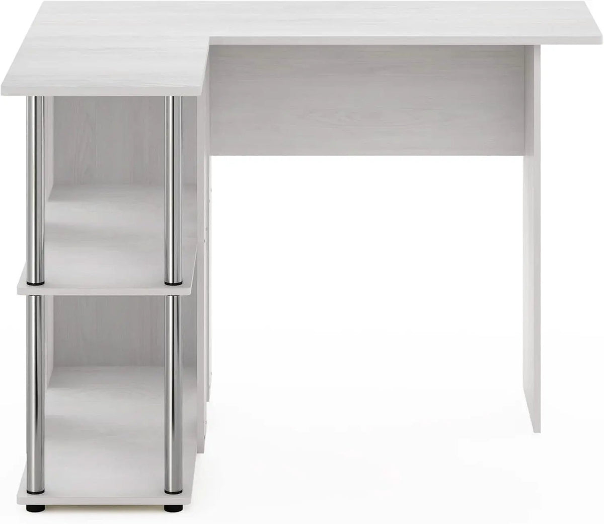 L Shape Desk with Bookshelf for Space Efficiency from PriceLows™