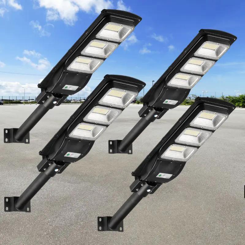 Solar Parking Lot Lights | 25000 Lumens | IP65 Waterproof | 4 Pack