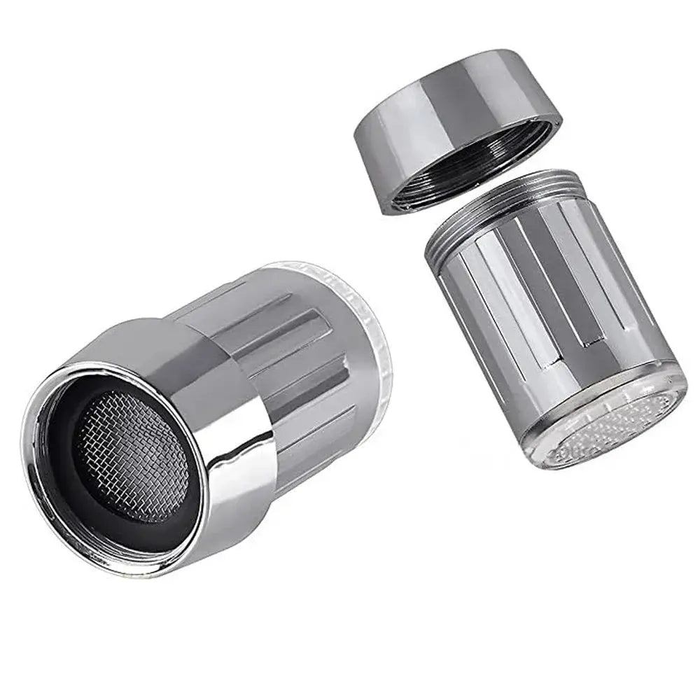 LED Faucet Head Glow Water Saving Stream Light Faucet Aerator Tap Nozzle for Kitchen Bathroom 3-Color Change Automatically from PriceLows™