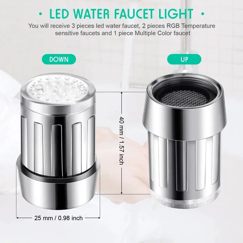 LED Faucet | Temperature Sensing | 7 Color Change LED | Universal Fit from PriceLows™