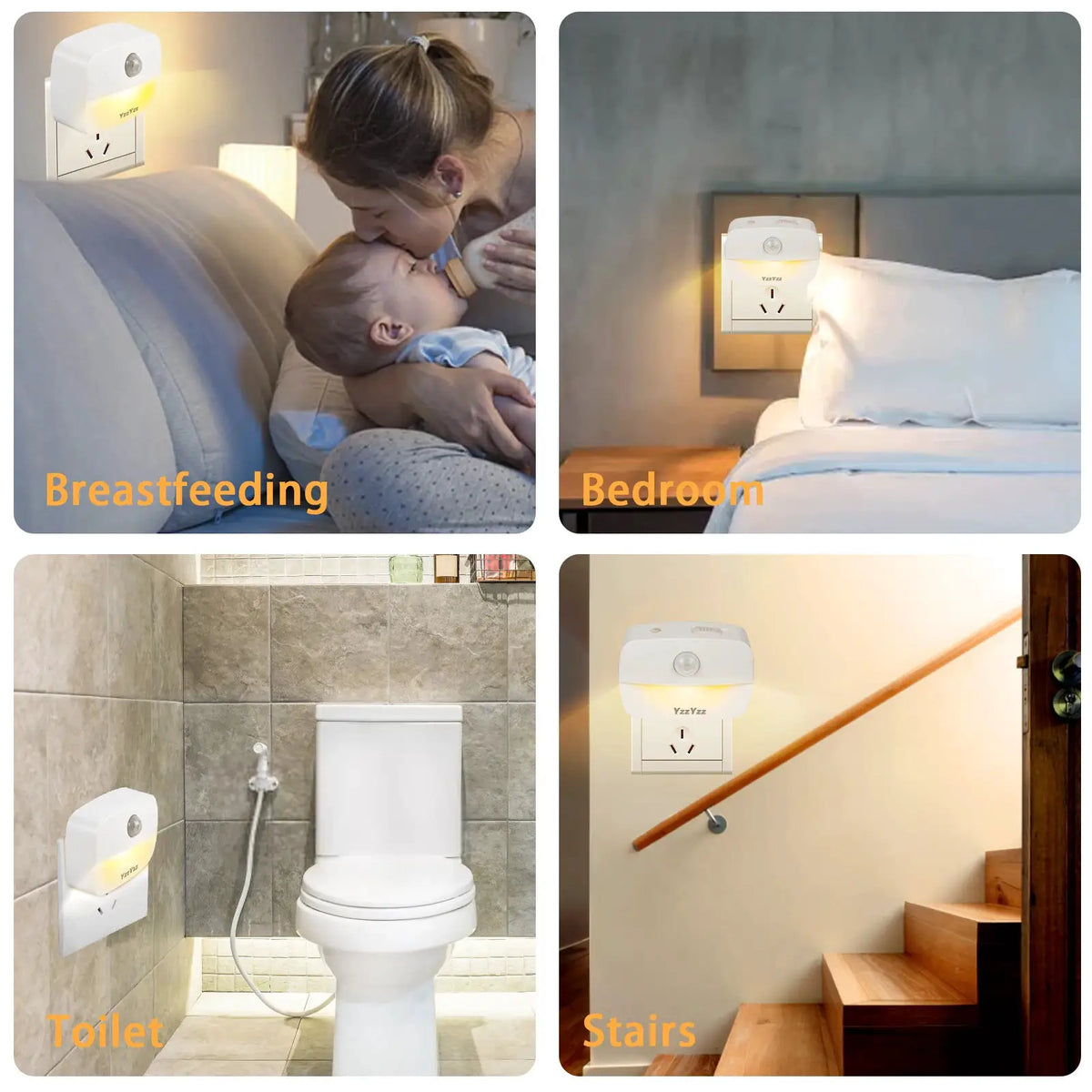 LED Night Light | PIR Motion Sensor | US EU Plug 110V 240V | No Variants from PriceLows™