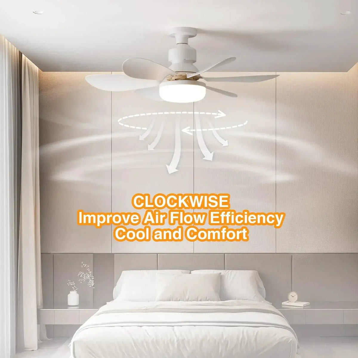 LED Socket Ceiling Fan | Remote Included | PriceLows™
