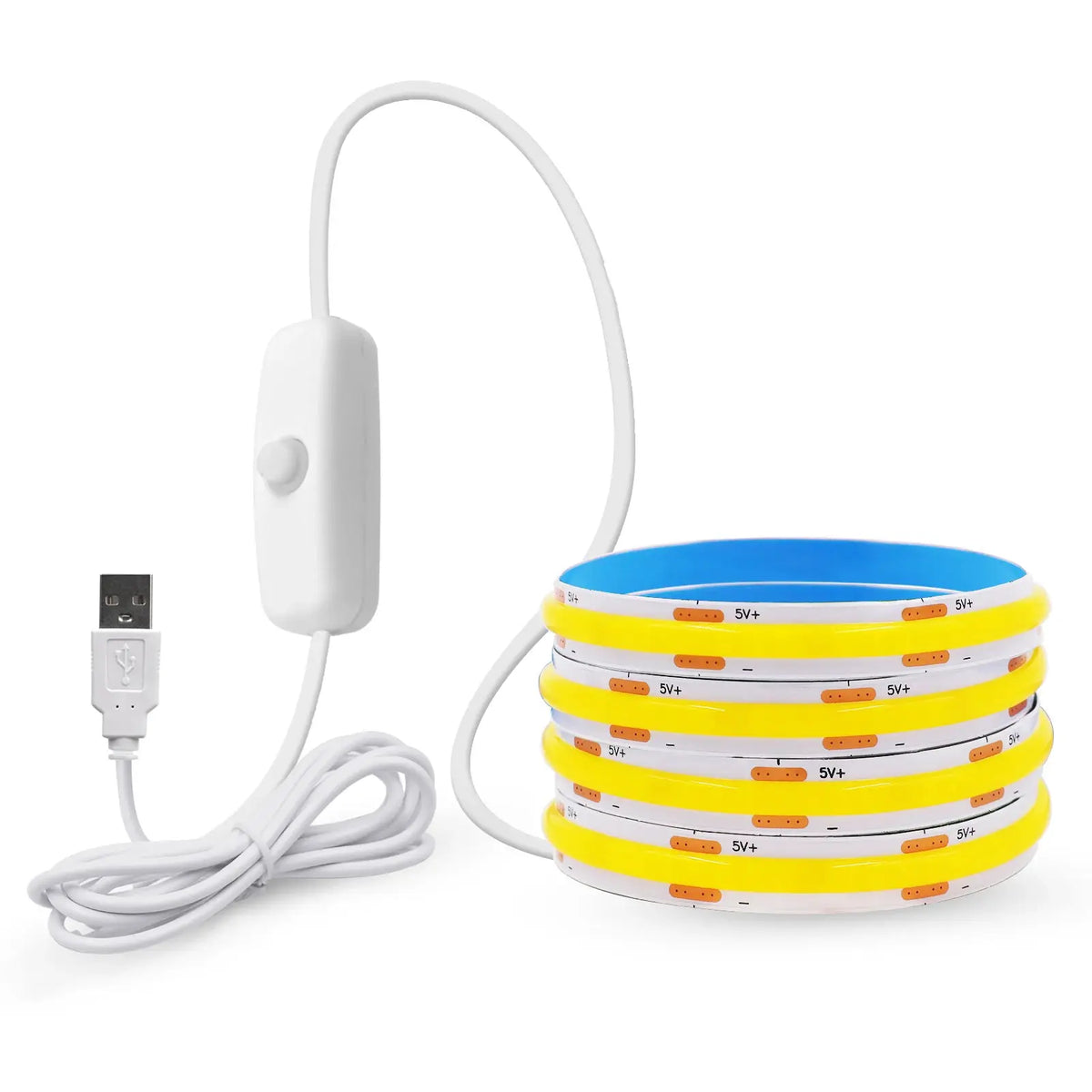 LED COB Strip Light Touch Dimmer Switch Flexible Diode Tape 5V USB Indoor Lamp Linear Lighting Room DIY TV Backlight Wall Decor from PriceLows™