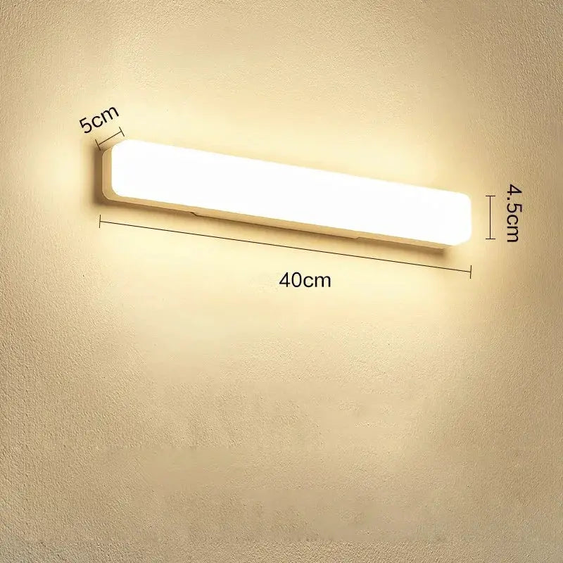 Modern LED Wall Lamp 40/20cm 18W 13W Mirror Light Bathroom Toilet Lamps White Long Strip Fixture Home Decor Led Lighting AC 220V from PriceLows™
