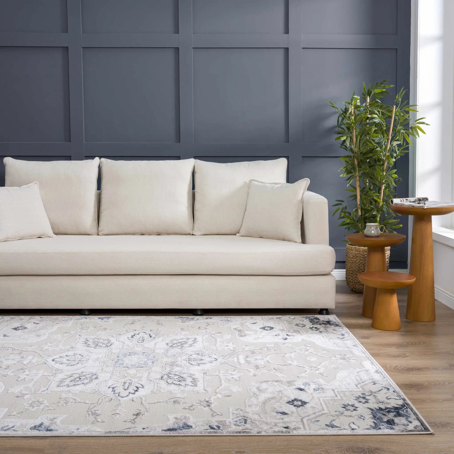 Calum Blue & Gray Area Rug from PriceLows™