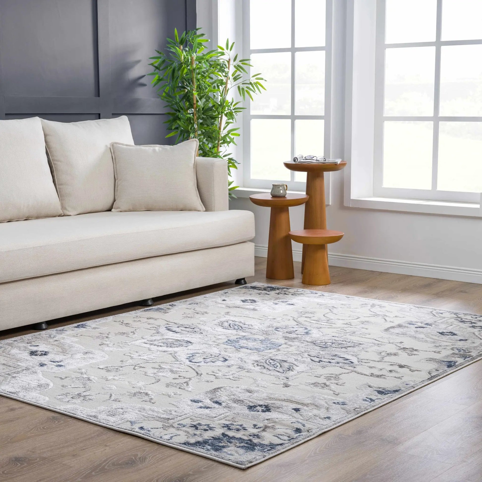 Calum Blue & Gray Area Rug from PriceLows™