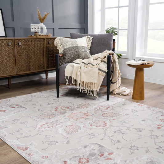 Calum Pink & Gray Area Rug from PriceLows™
