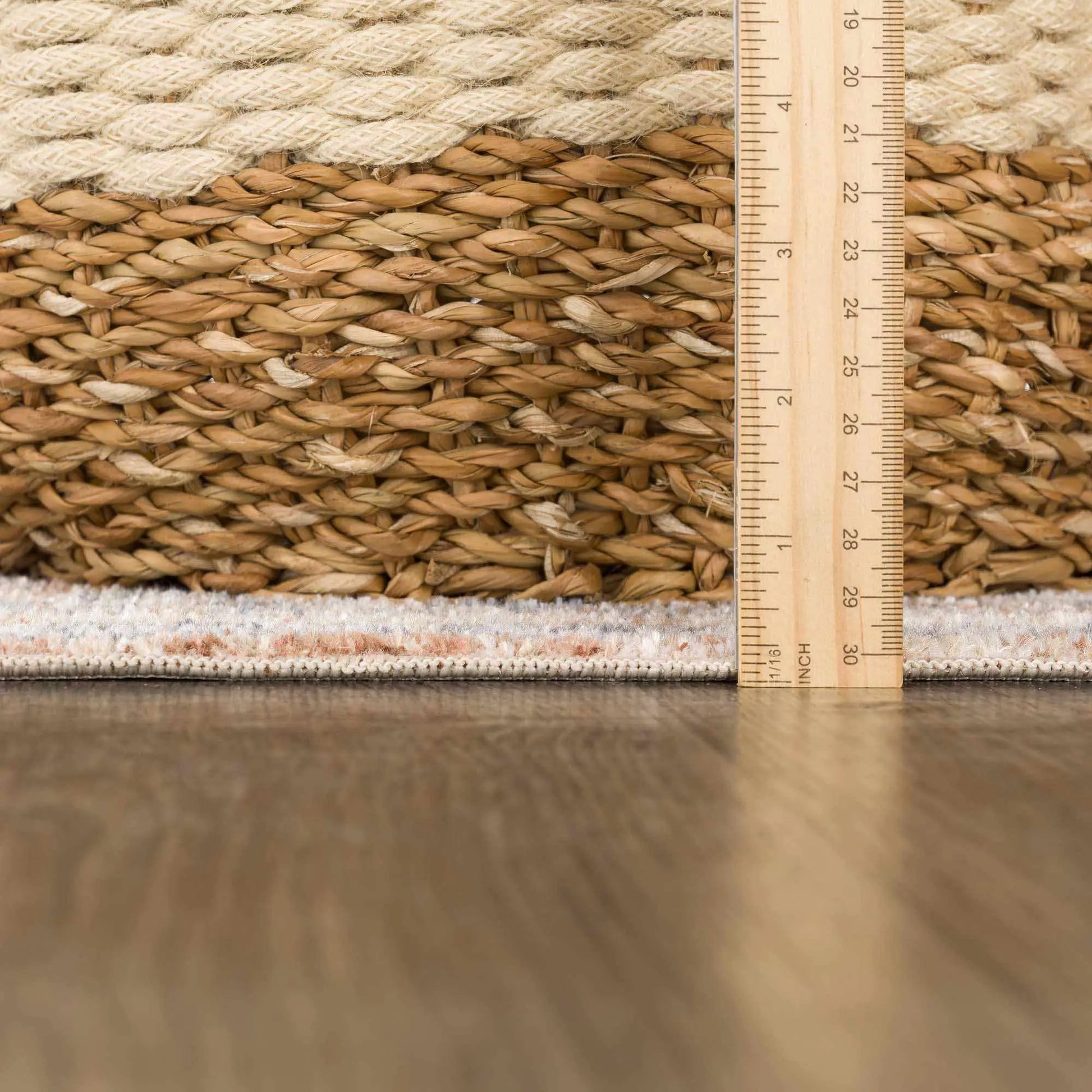 Arias Beige Blue Washable Area Rug from PriceLows™