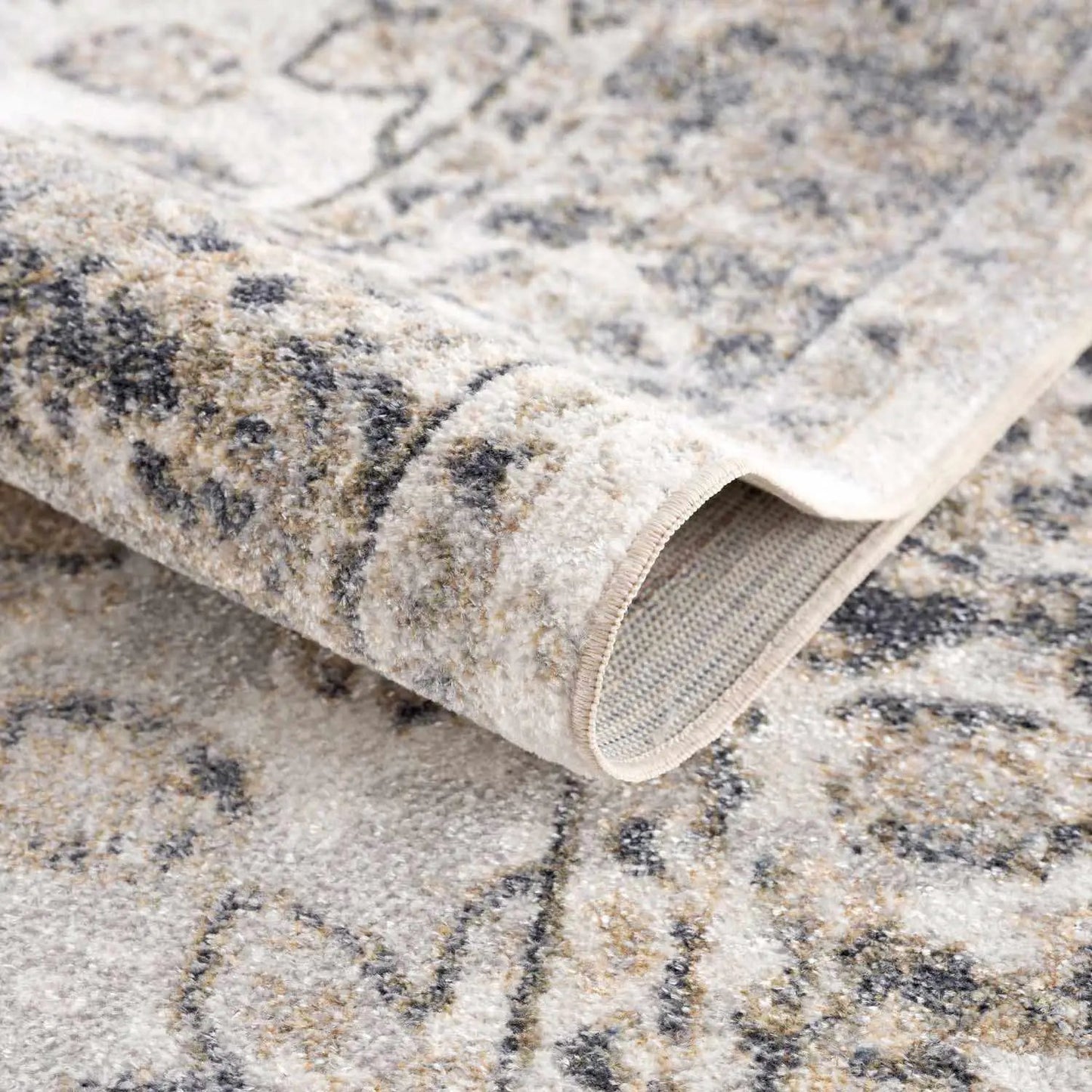 Rudo Beige Washable Area Rug from PriceLows™