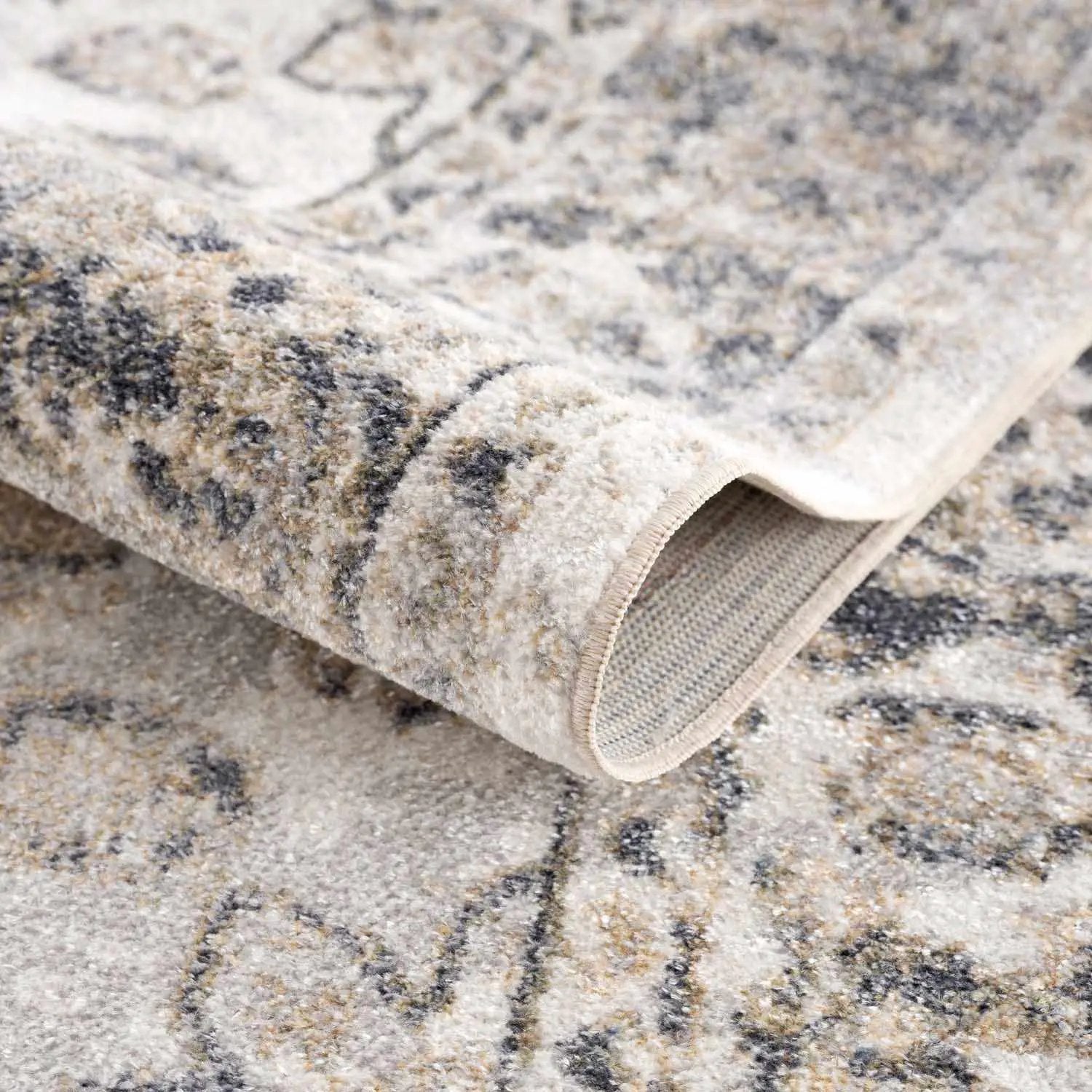 Rudo Beige Washable Area Rug from PriceLows™
