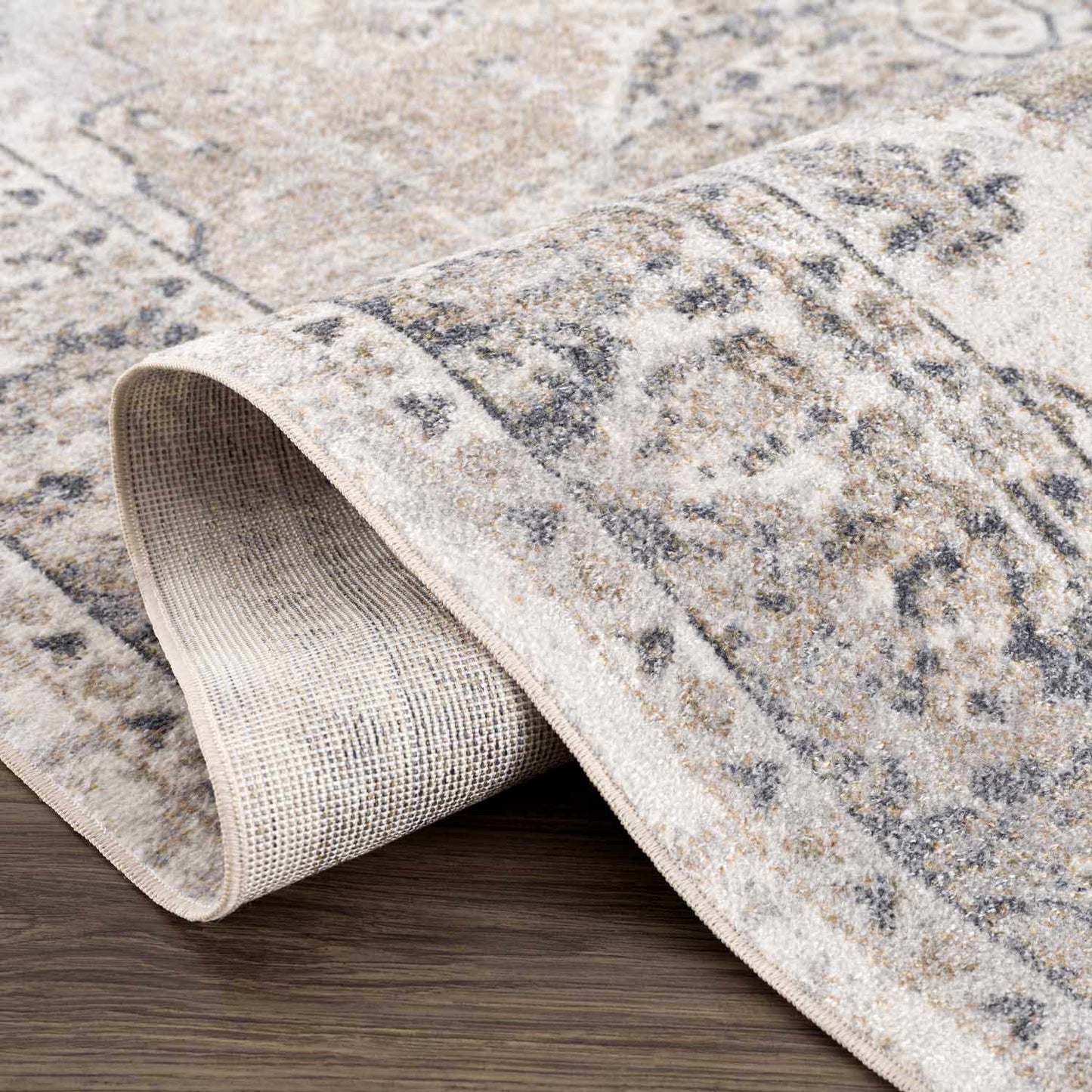 Rudo Beige Washable Area Rug from PriceLows™