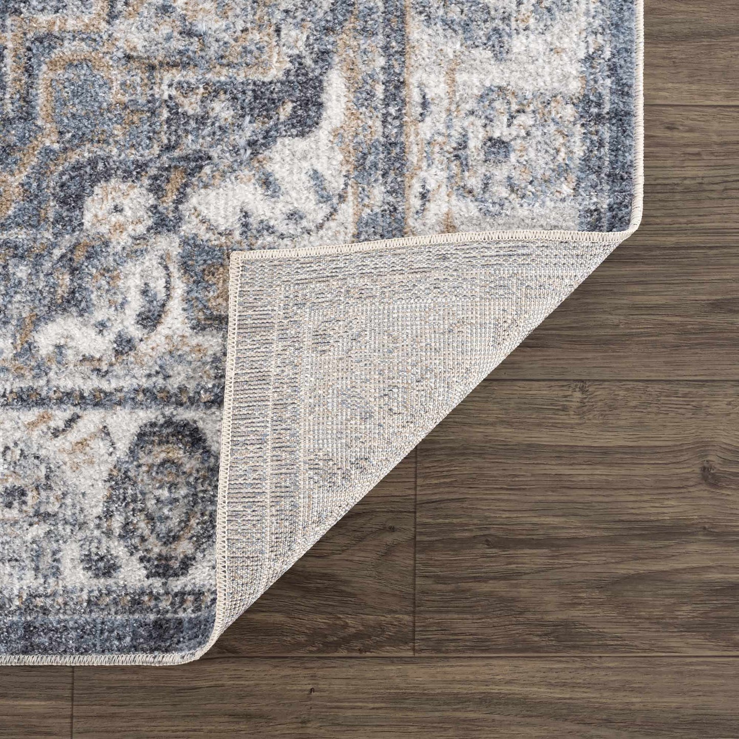 Aurum Blue Washable Area Rug from PriceLows™