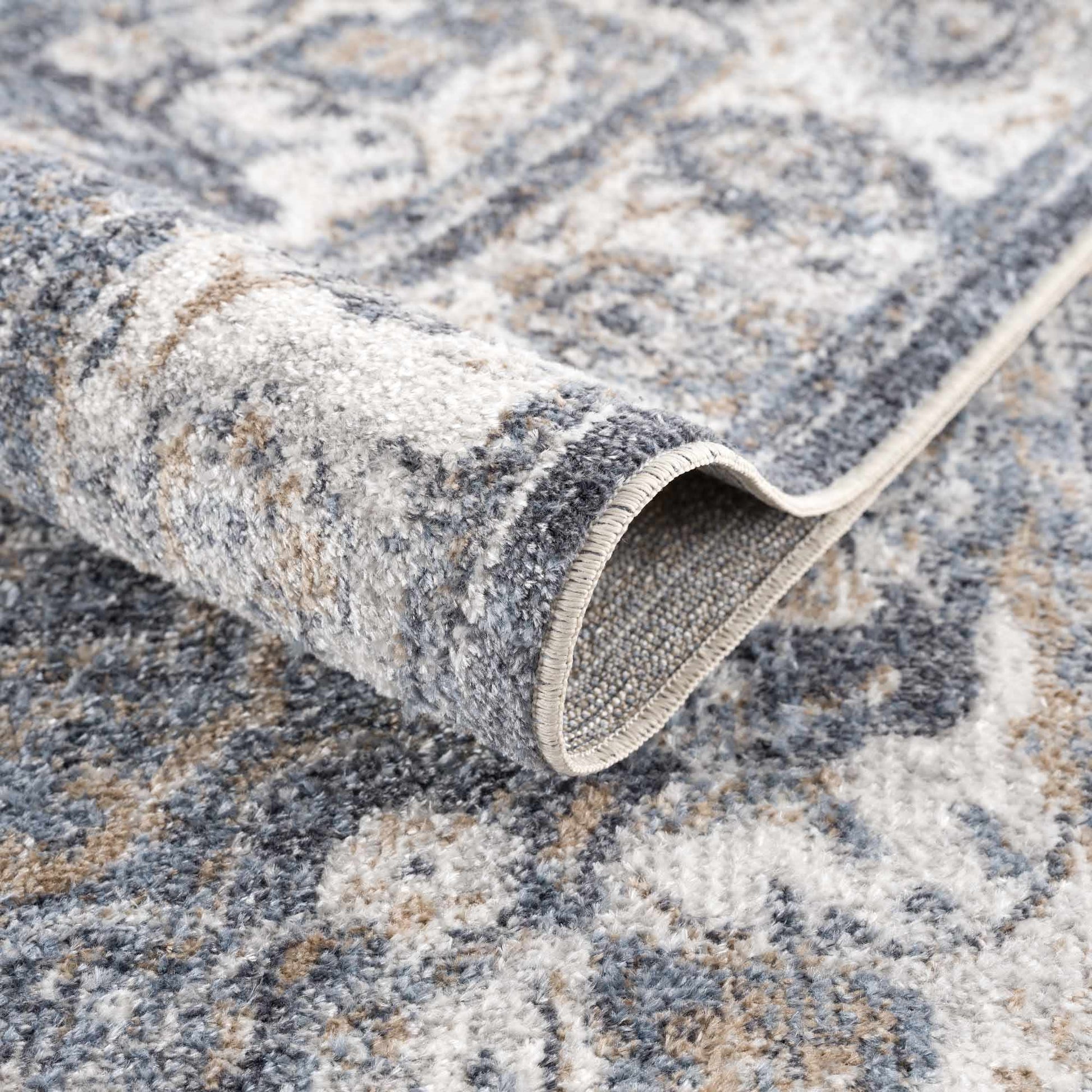 Aurum Blue Washable Area Rug from PriceLows™