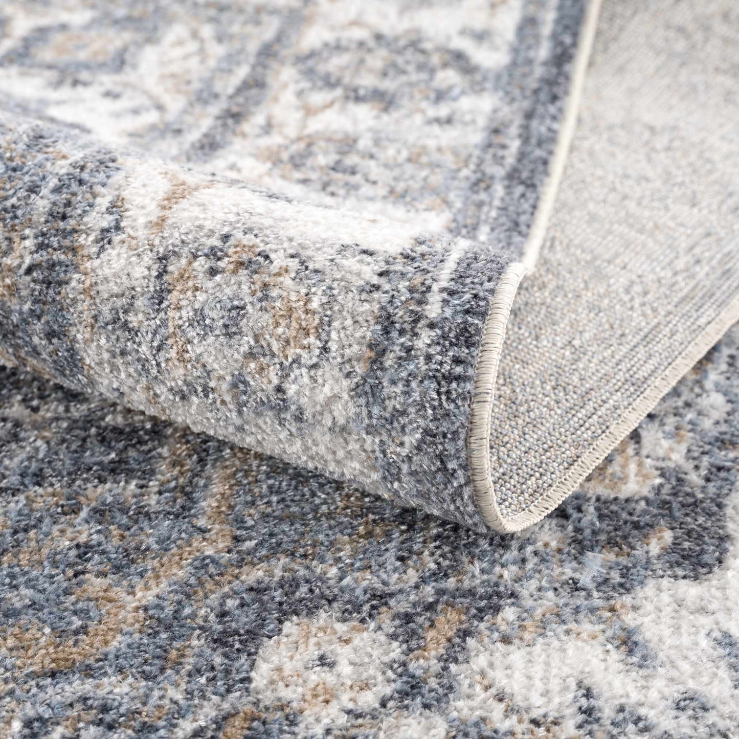 Aurum Blue Washable Area Rug from PriceLows™