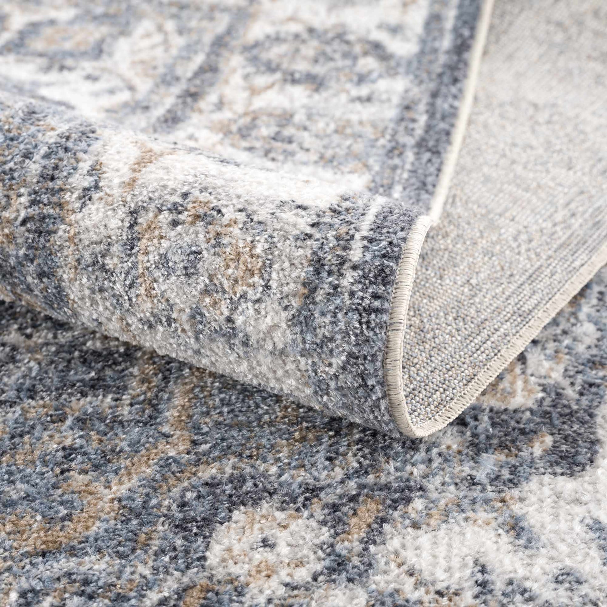 Aurum Blue Washable Area Rug from PriceLows™