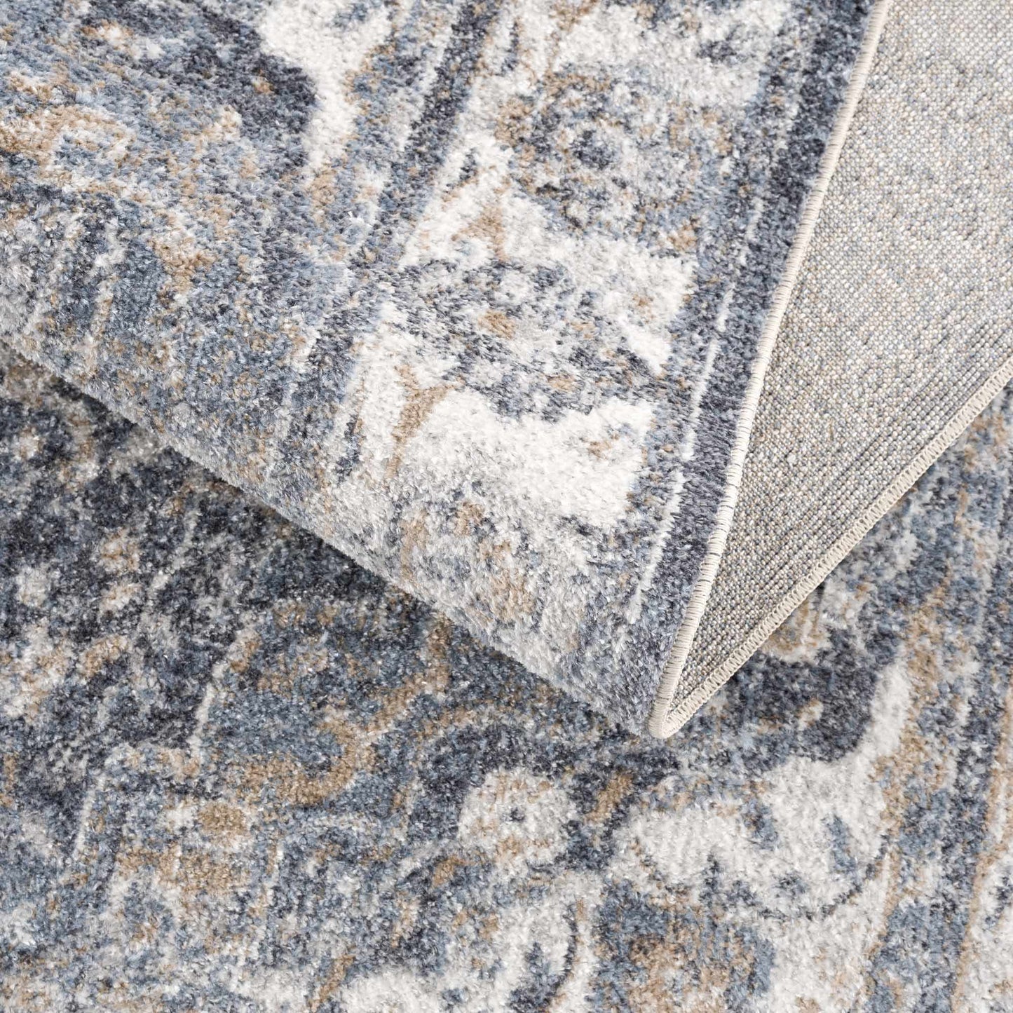Aurum Blue Washable Area Rug from PriceLows™