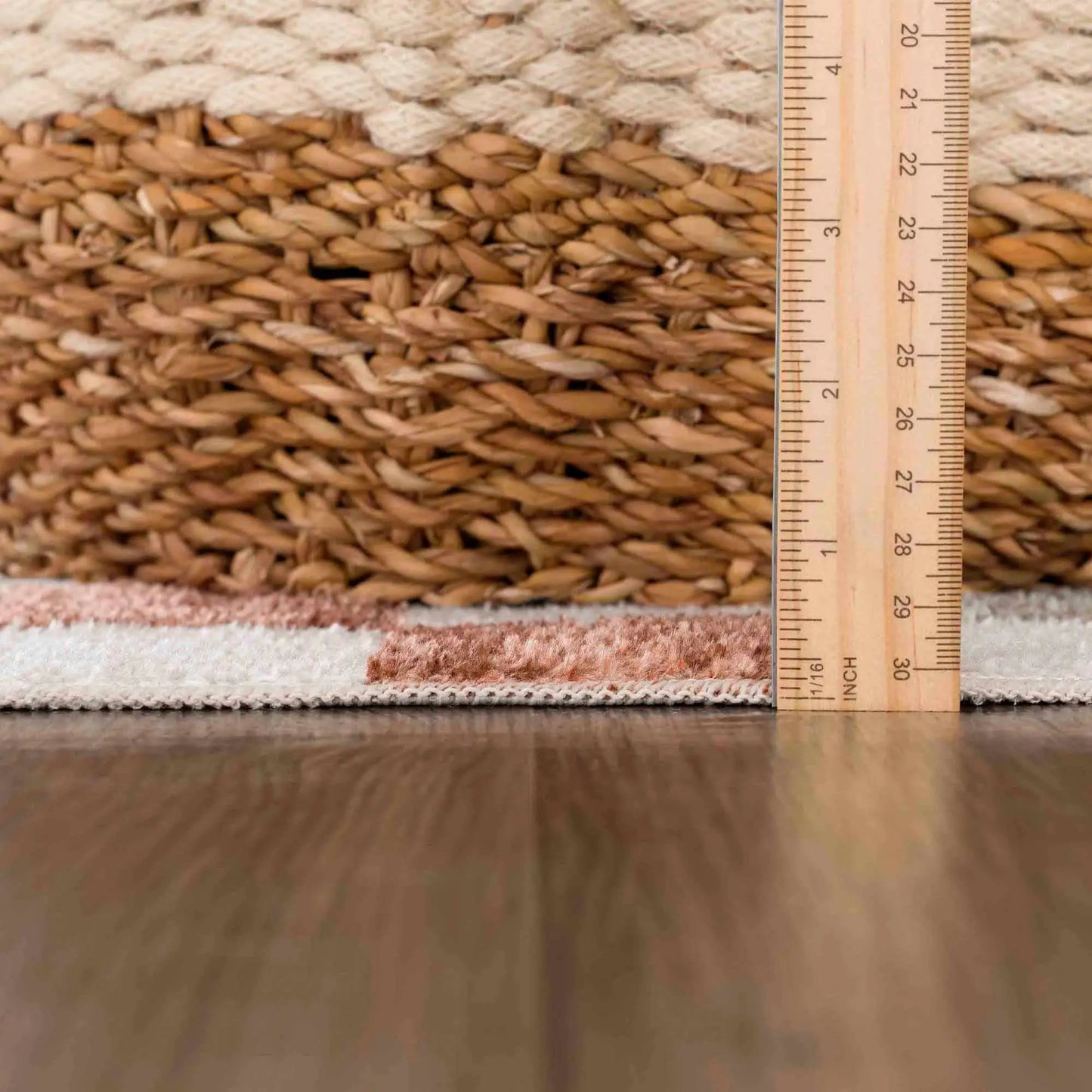 Alie Colorful Checkered Washable Rug from PriceLows™