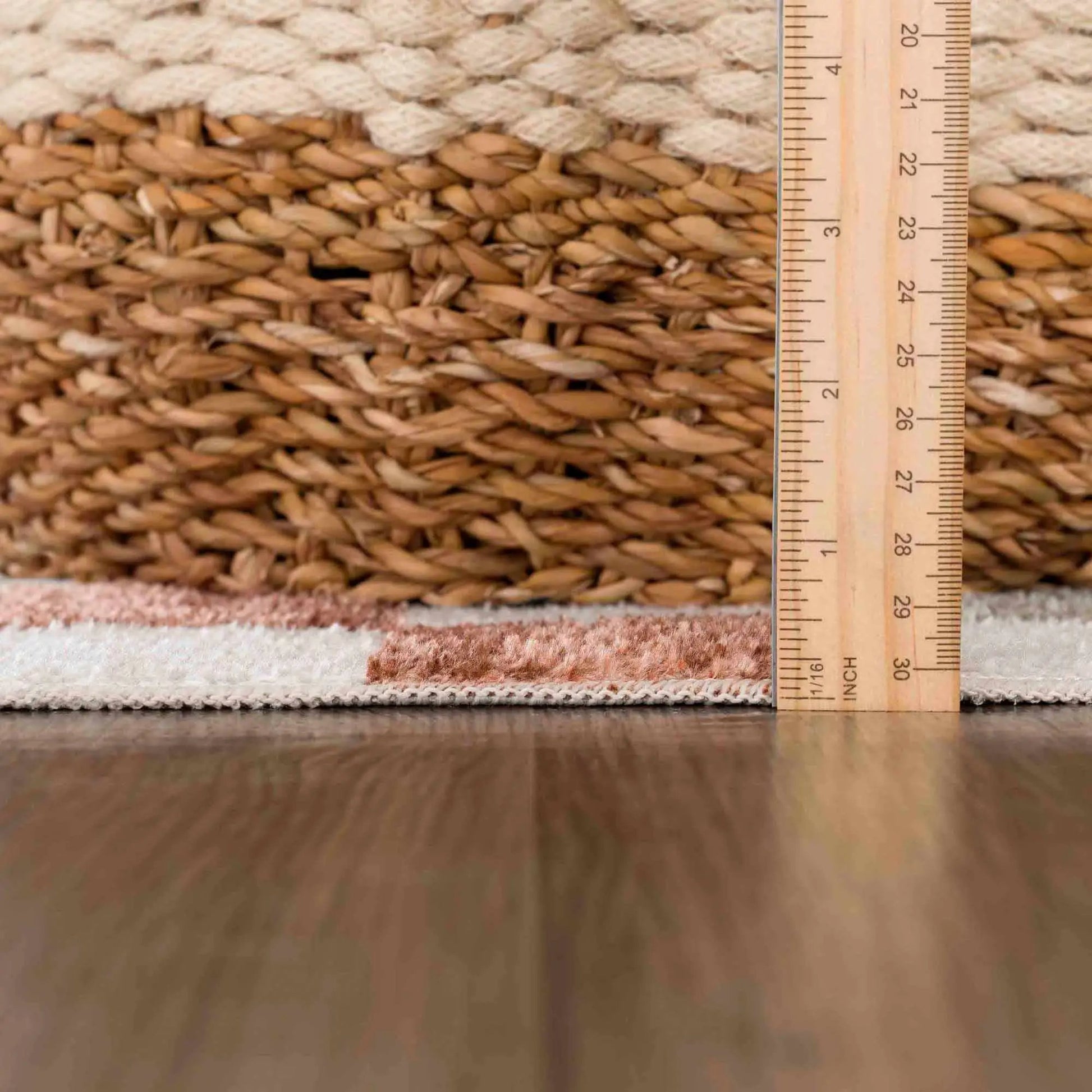 Alie Colorful Checkered Washable Rug from PriceLows™