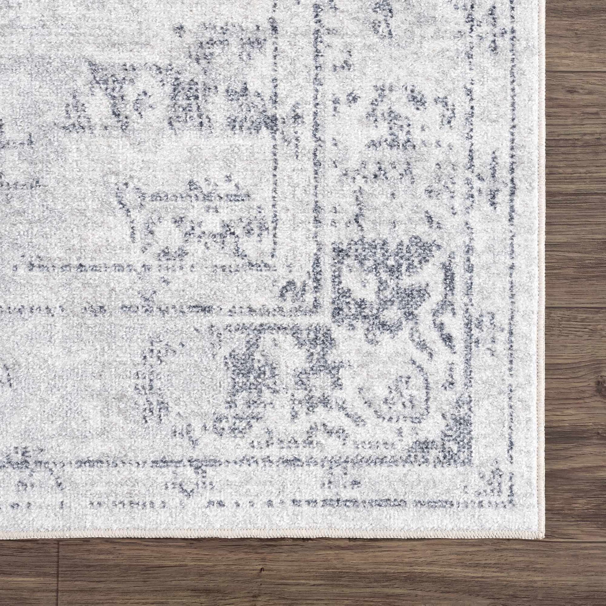 Akram Cream & Antrasit Washable Area Rug from PriceLows™