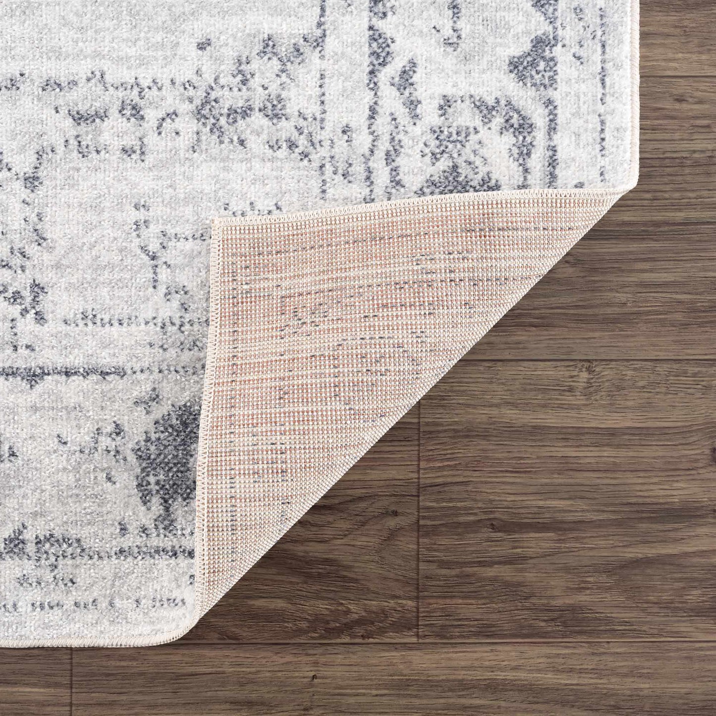 Akram Cream & Antrasit Washable Area Rug from PriceLows™