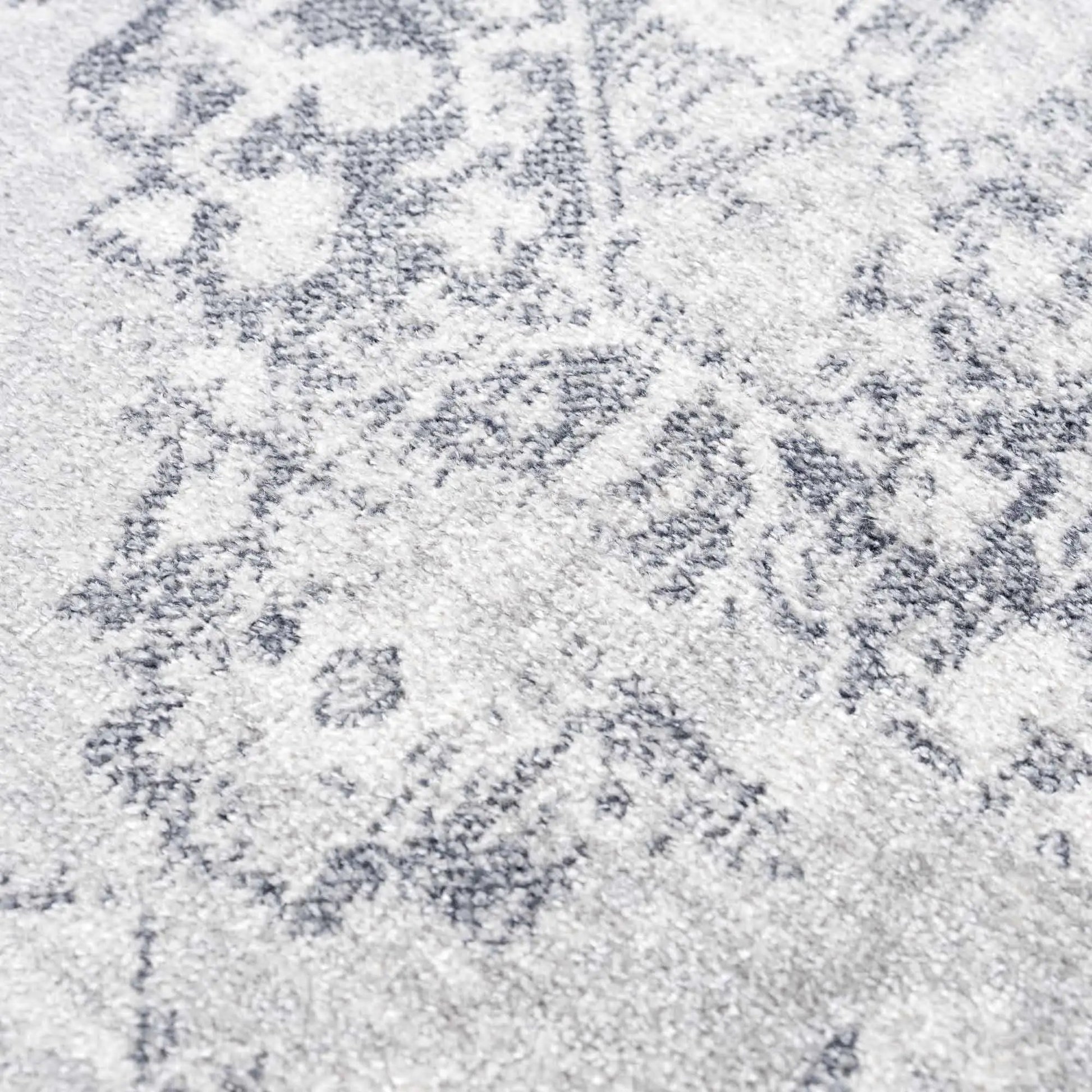 Akram Cream & Antrasit Washable Area Rug from PriceLows™