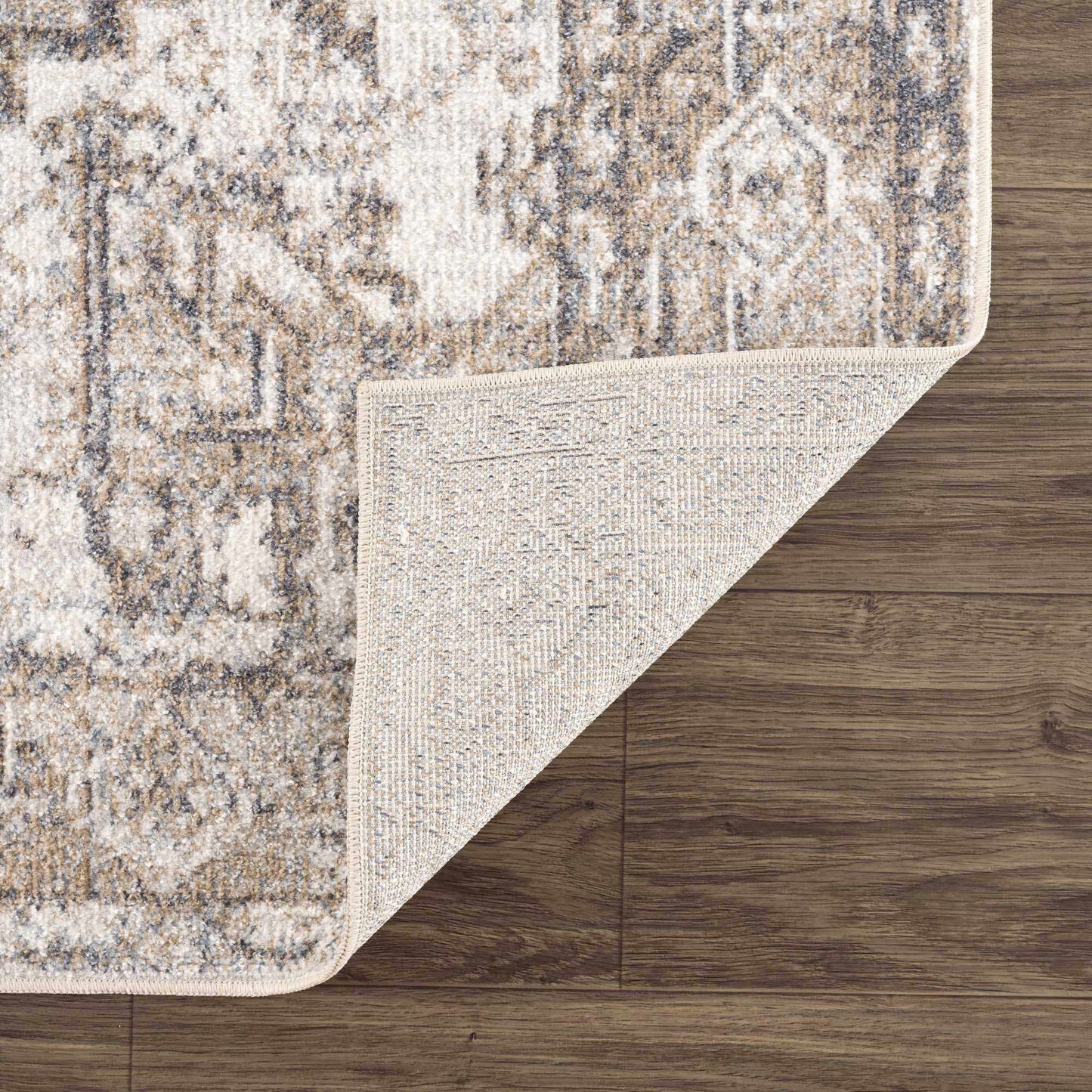 Blue Brown Hera Washable area rug from PriceLows™