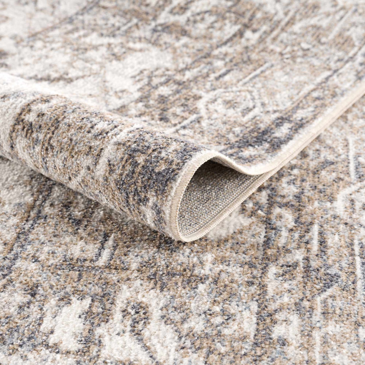 Blue Brown Hera Washable area rug from PriceLows™