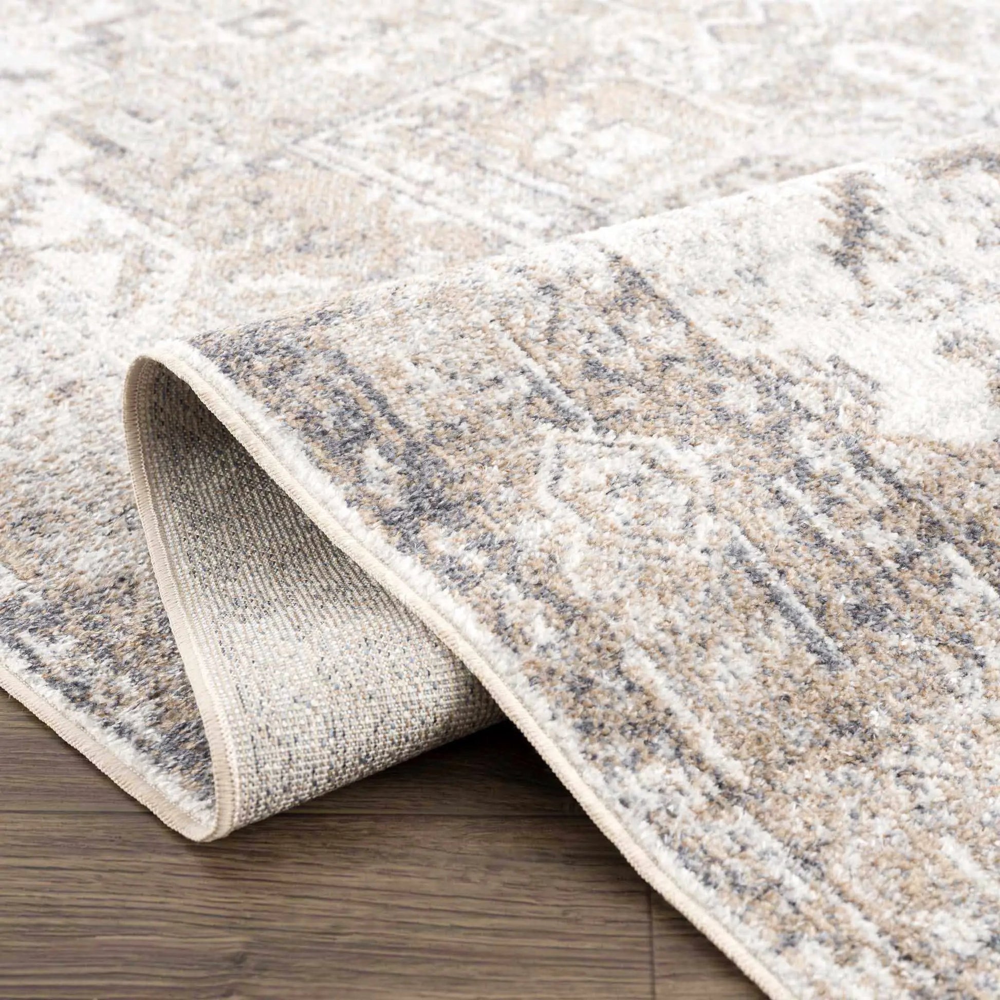 Blue Brown Hera Washable area rug from PriceLows™
