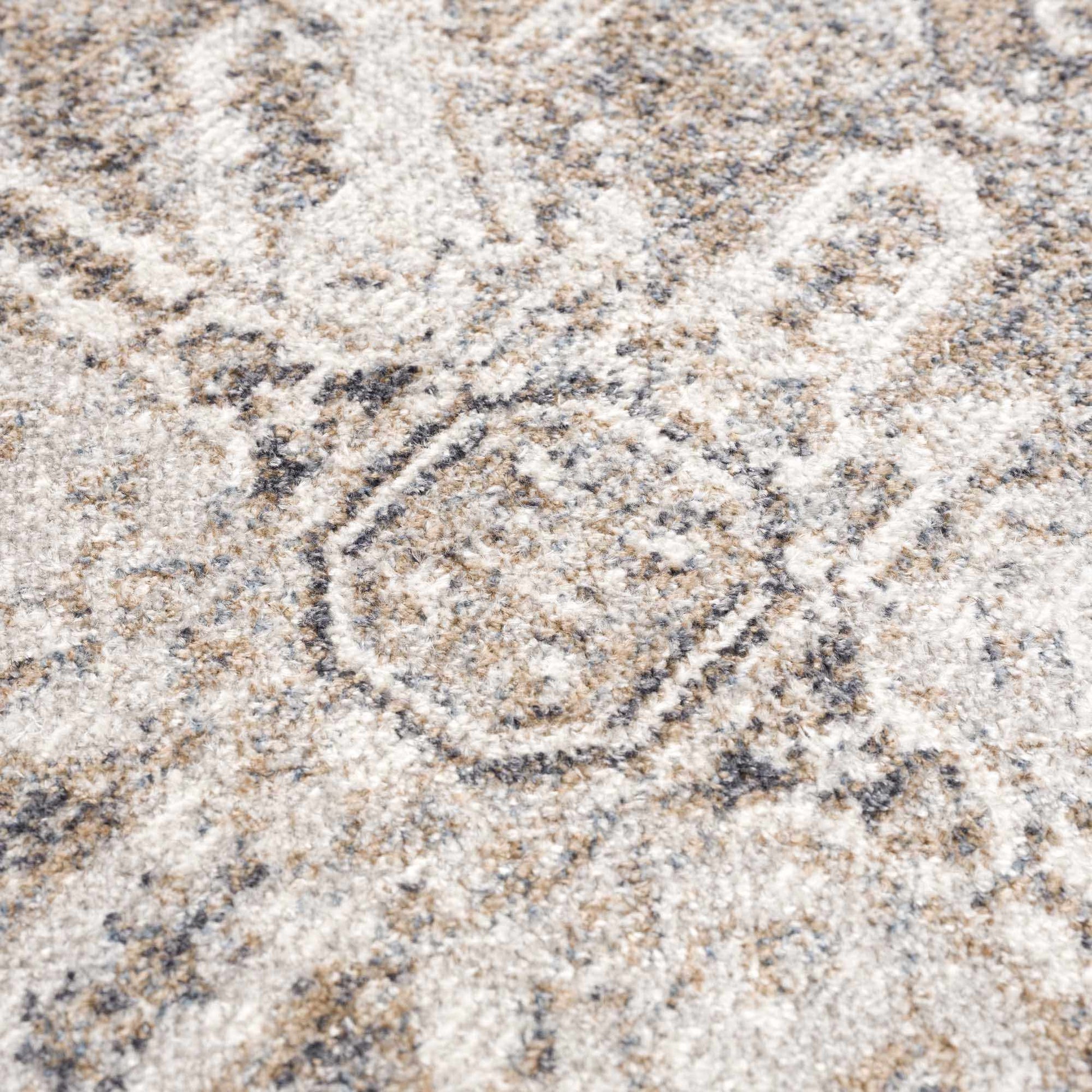 Blue Brown Hera Washable area rug from PriceLows™