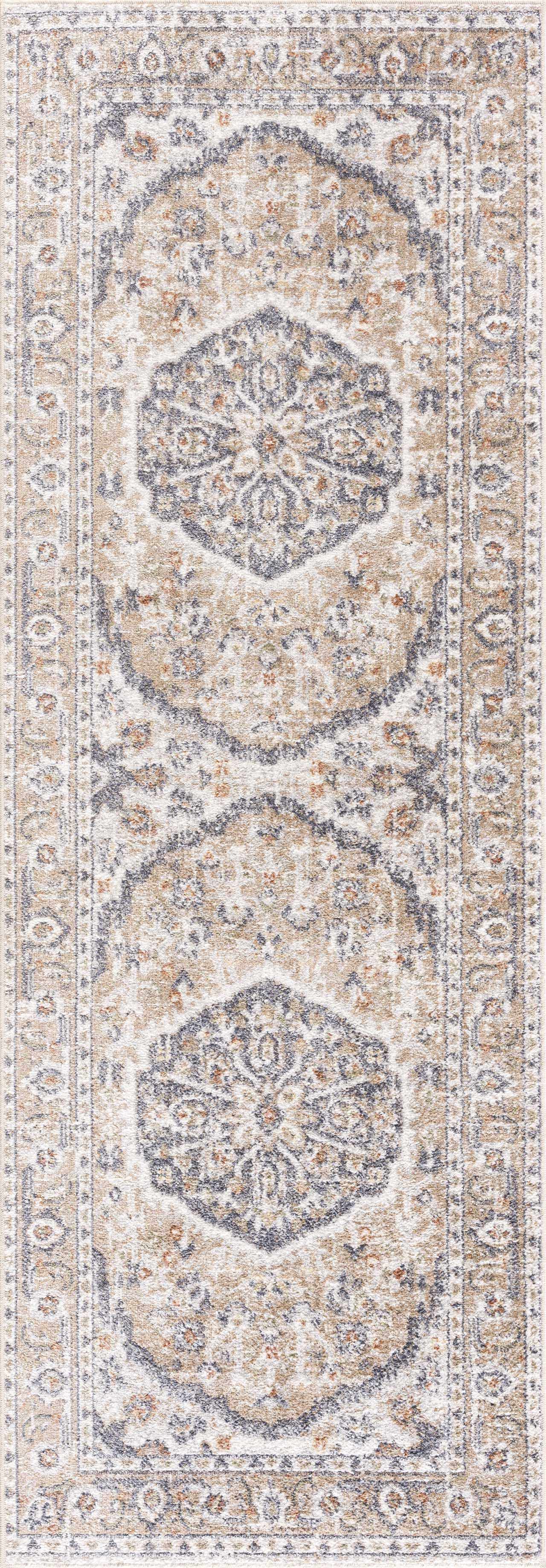 Beige Hiti Washable area rug from PriceLows™