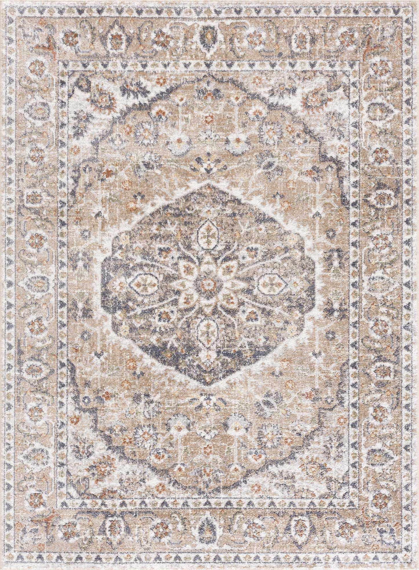 Beige Hiti Washable area rug from PriceLows™